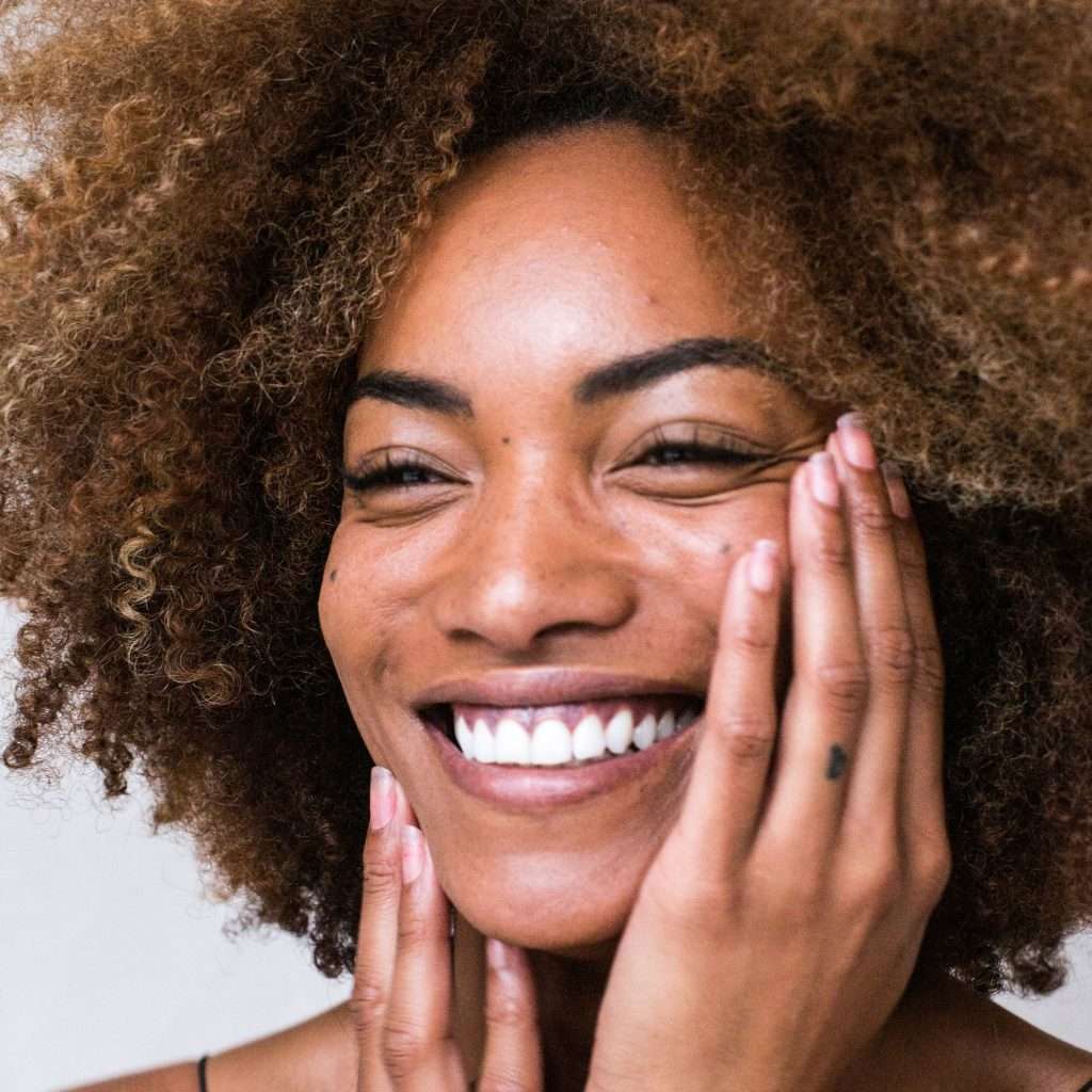 Beautiful woman smiling